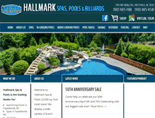 Tablet Screenshot of hallmarkspapools.com